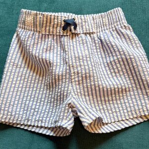 Blue Striped Kids swim trunks